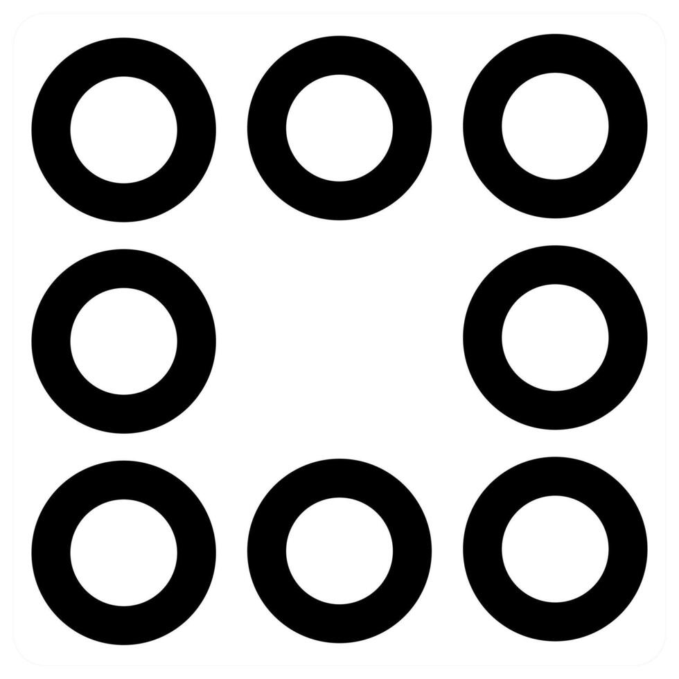 Grid and layout icon concept in black color vector