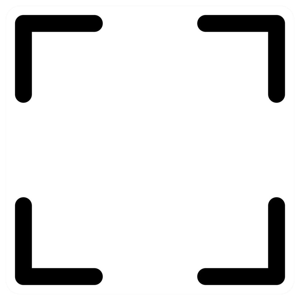 Capture icon concept in black color vector