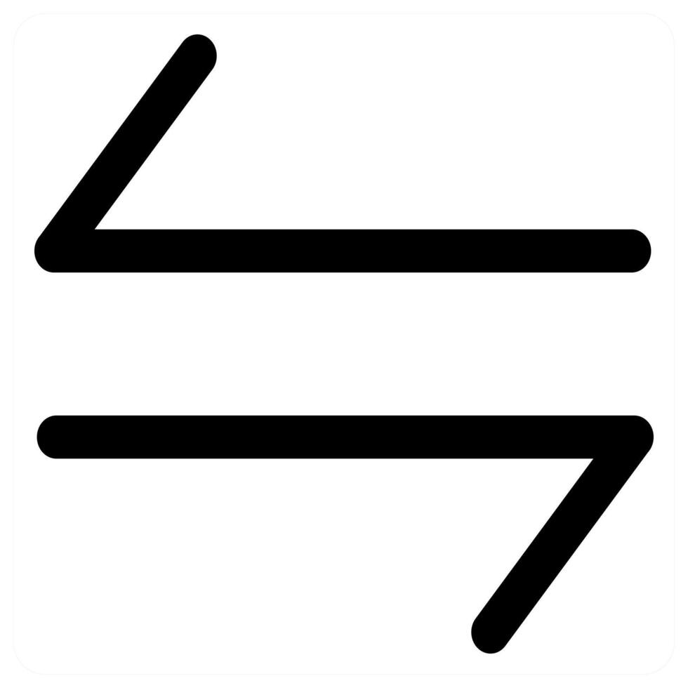 Right Left icon concept in black color vector