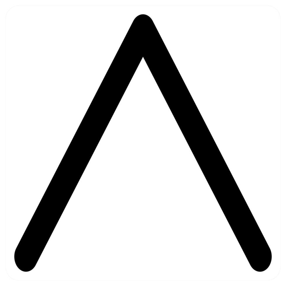 Down Arrow icon concept in black color vector