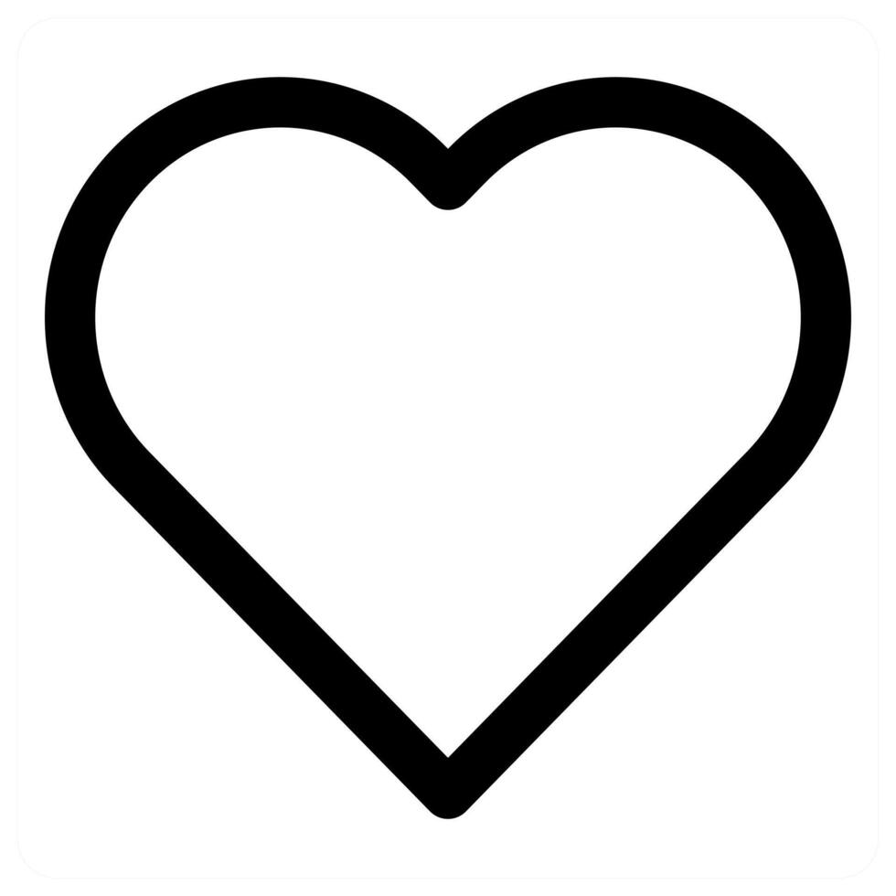 Heart and valentine Icon Concept in black color vector
