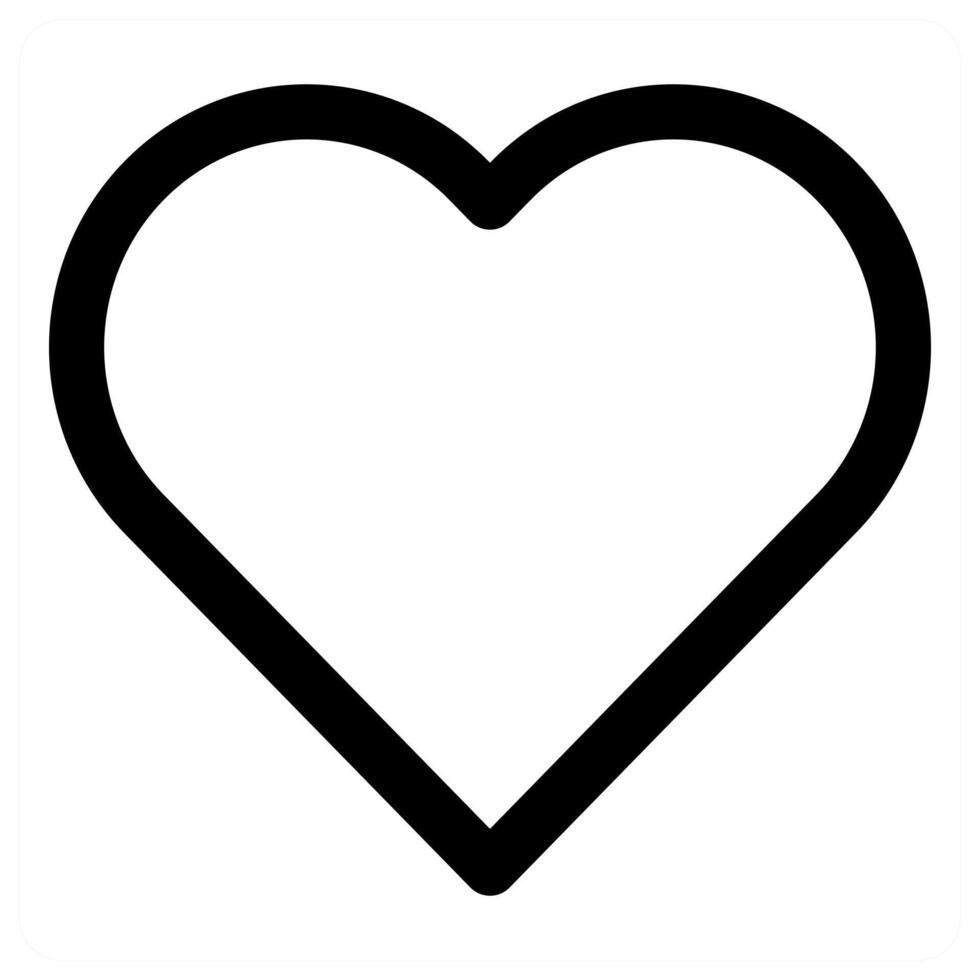 Heart and love Icon Concept in black color vector