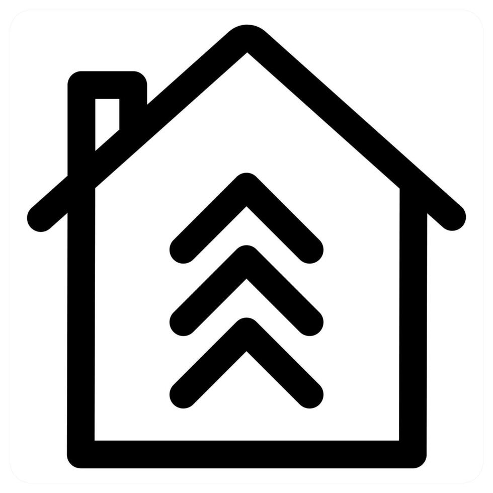 Home and house concept in black color vector