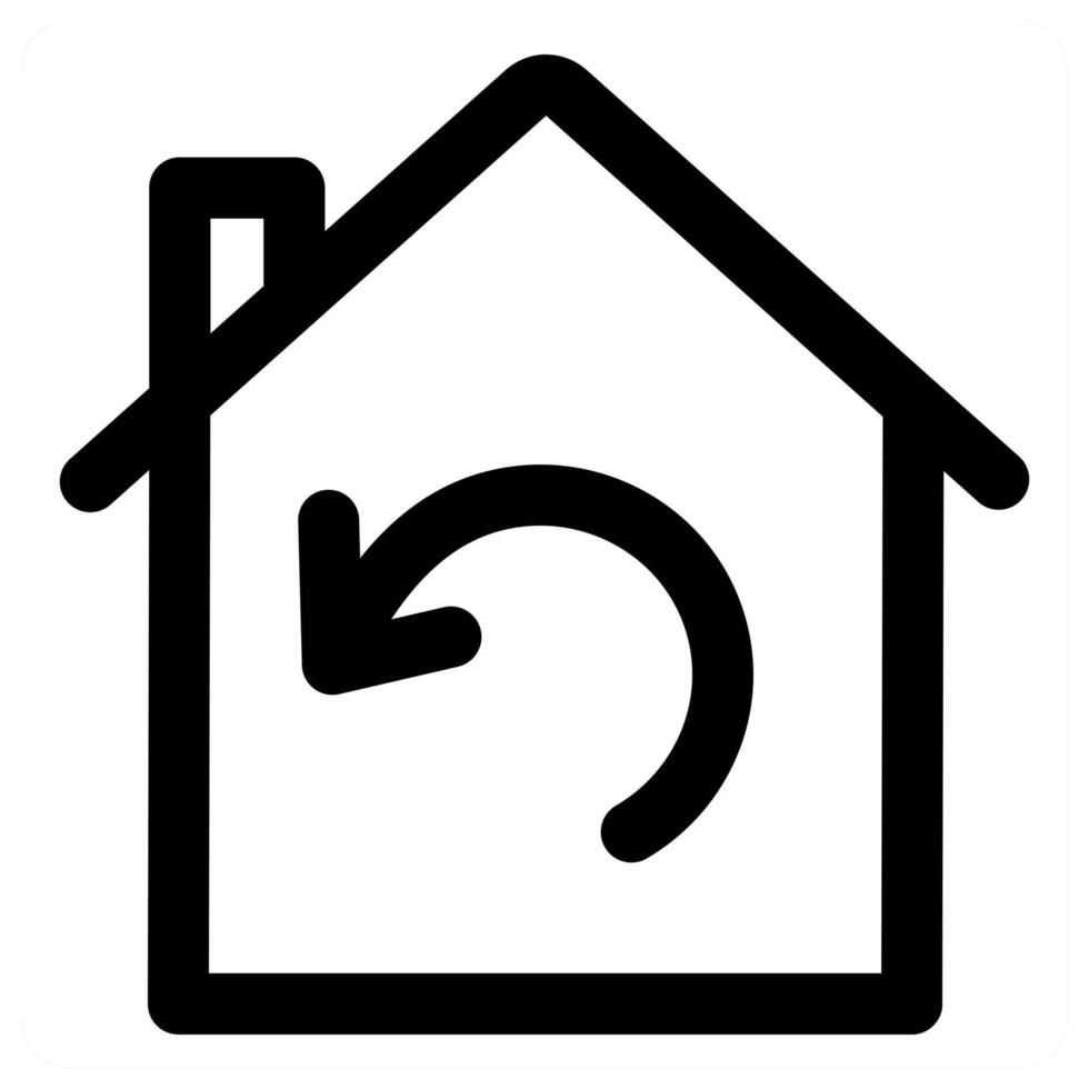 Home Refresh and house icon in black color vector