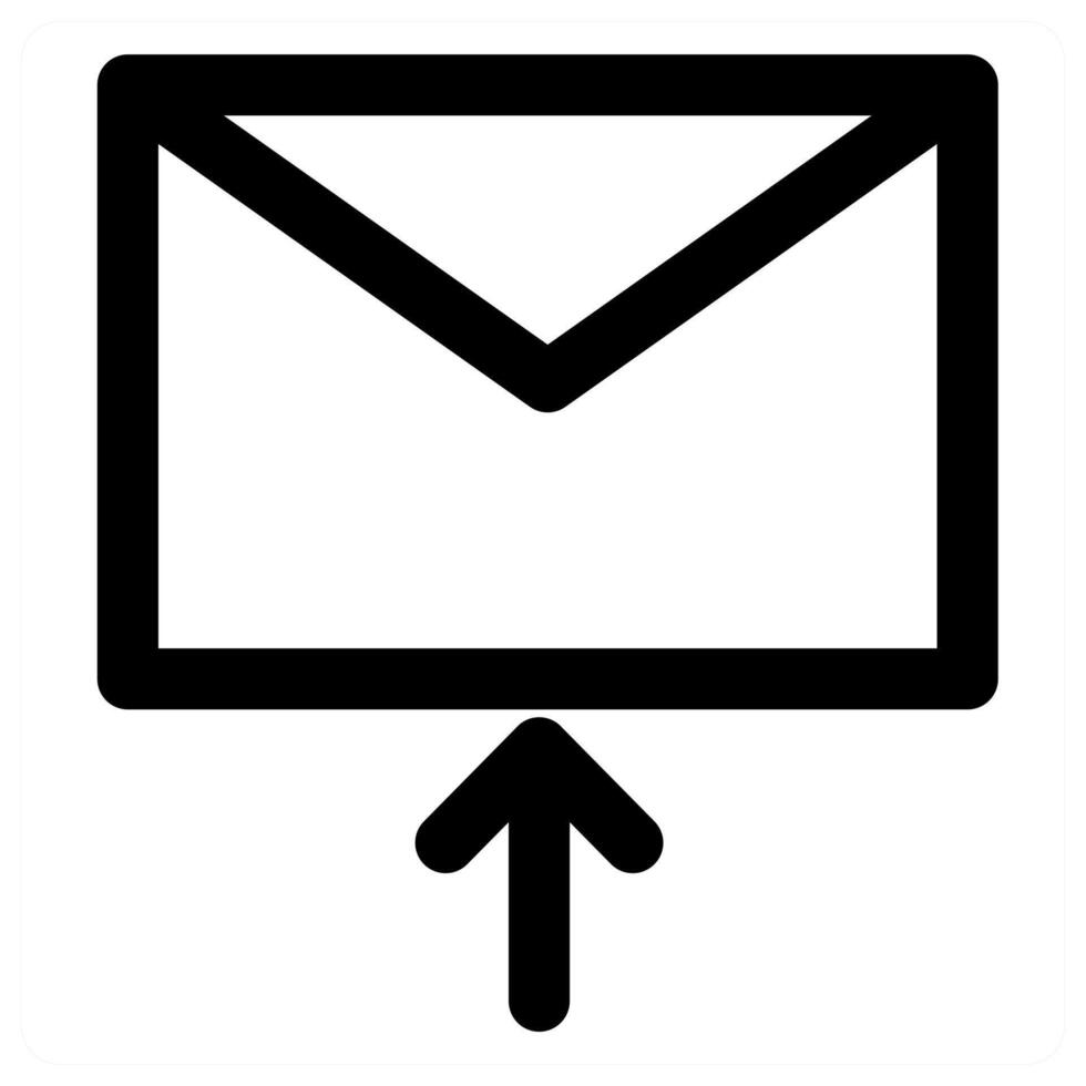 Message Upload and upload icon concept in black color vector