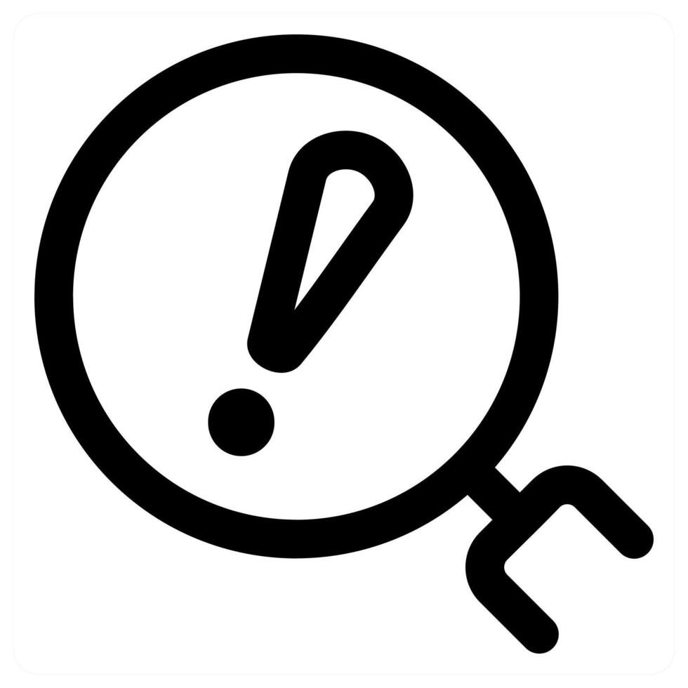 Search Info and query icon concept in black color vector