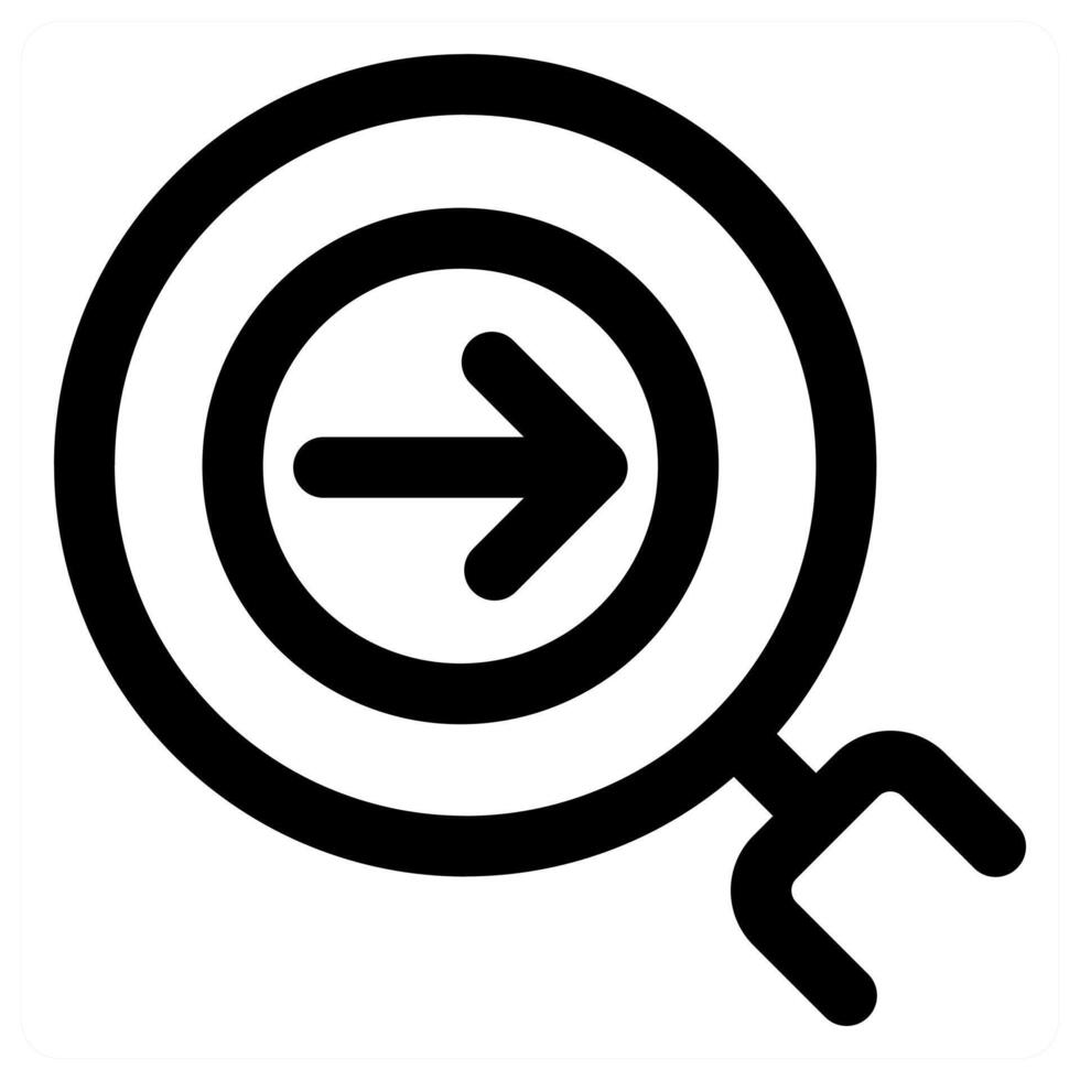 Send Search icon concept in black color vector