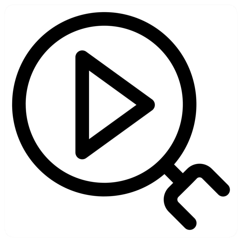 Search and exploration icon concept in black color vector