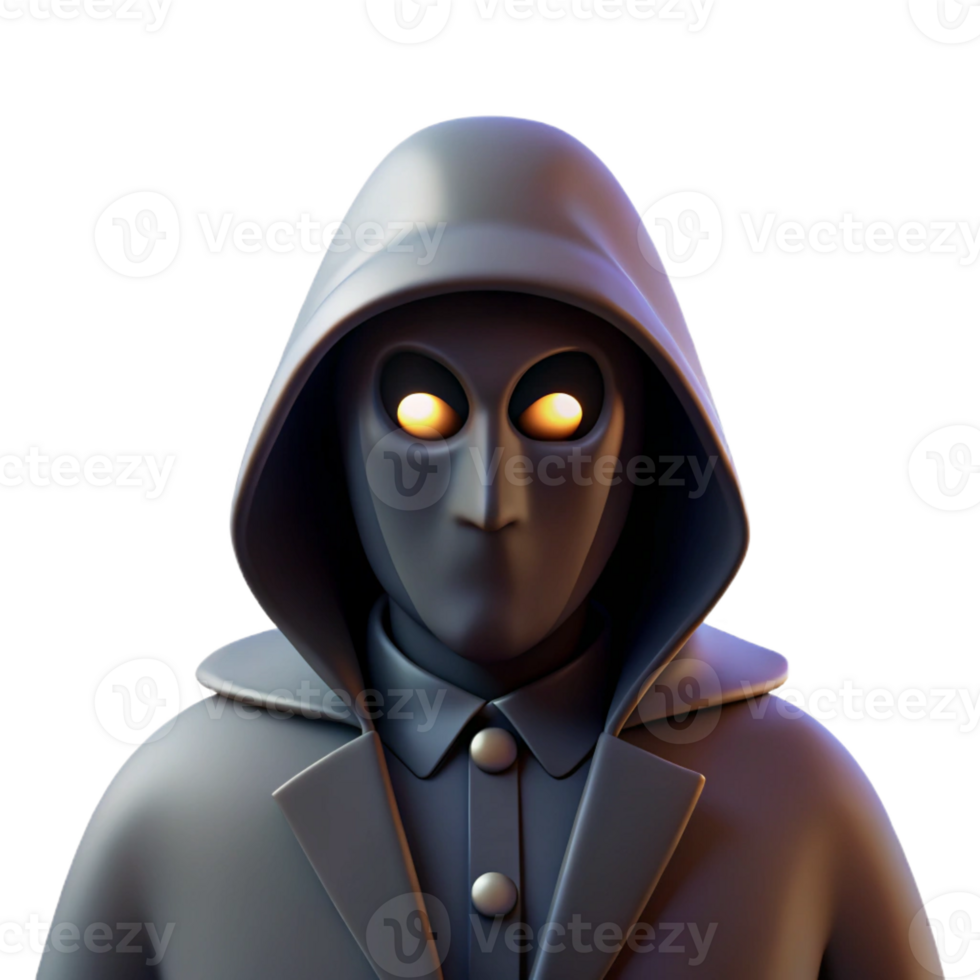 dramatic vintage A Mysterious Figure Shrouded in genuine png