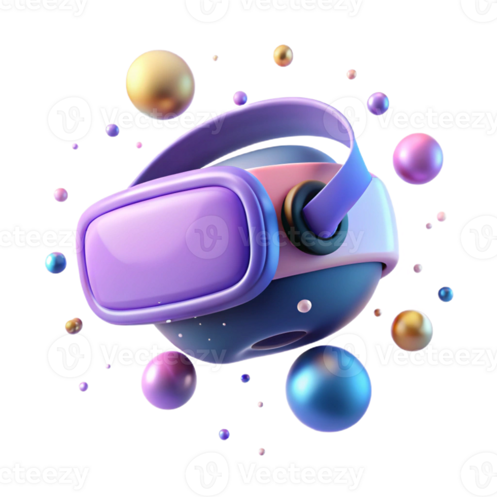 stunning artistic A Virtual Reality Headset Floating in exclusive png