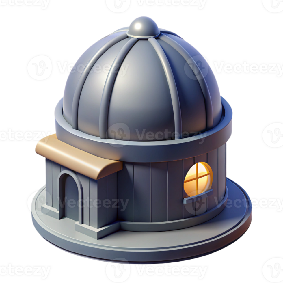 serene abstract An Observatory Dome Shaped Roof premium png
