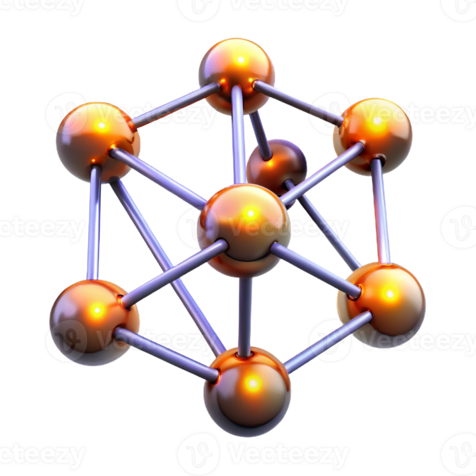 magnificent vintage A Network of Interconnected Glowing premium png