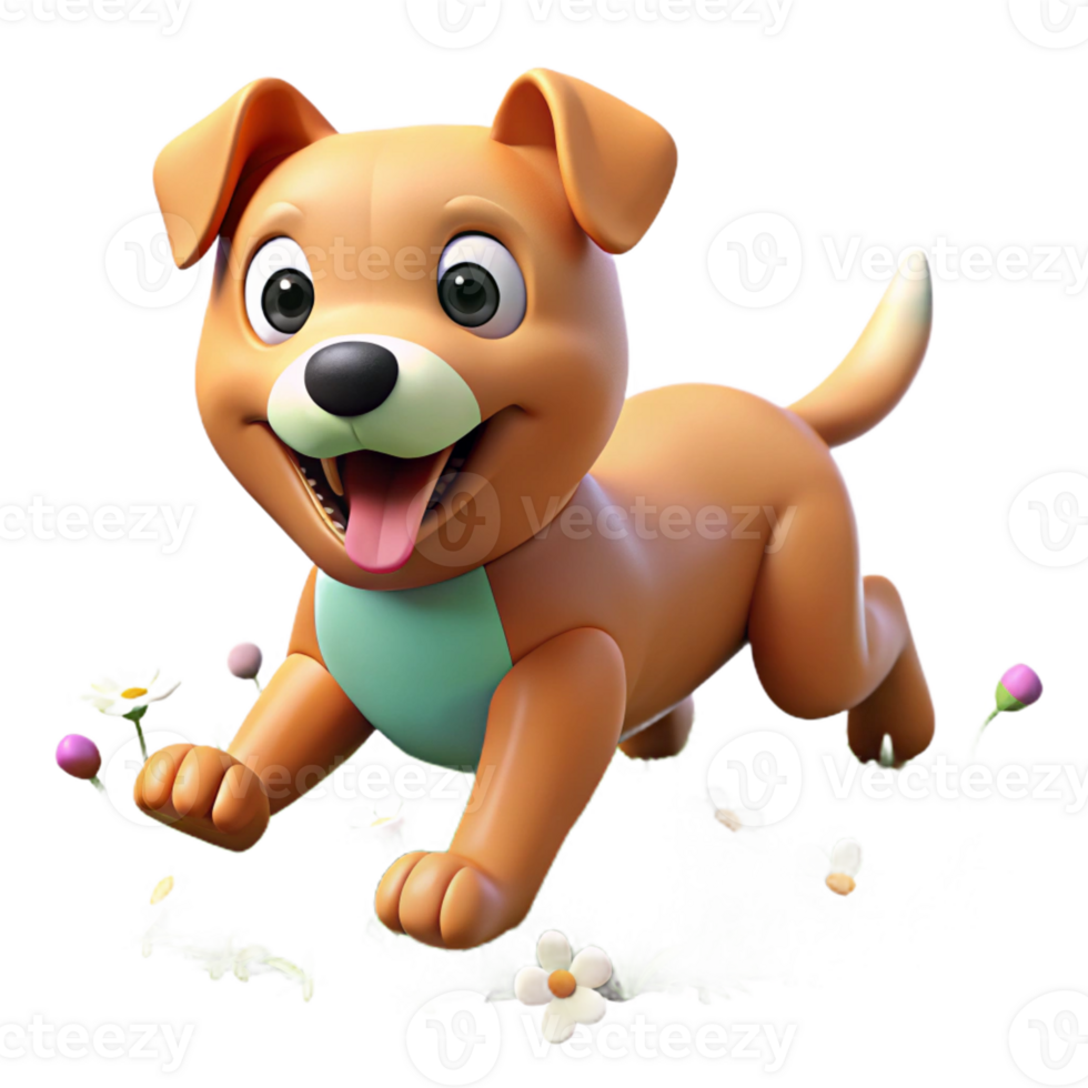 wonderful contemporary A Playful Puppy Running Through a Field high quality png
