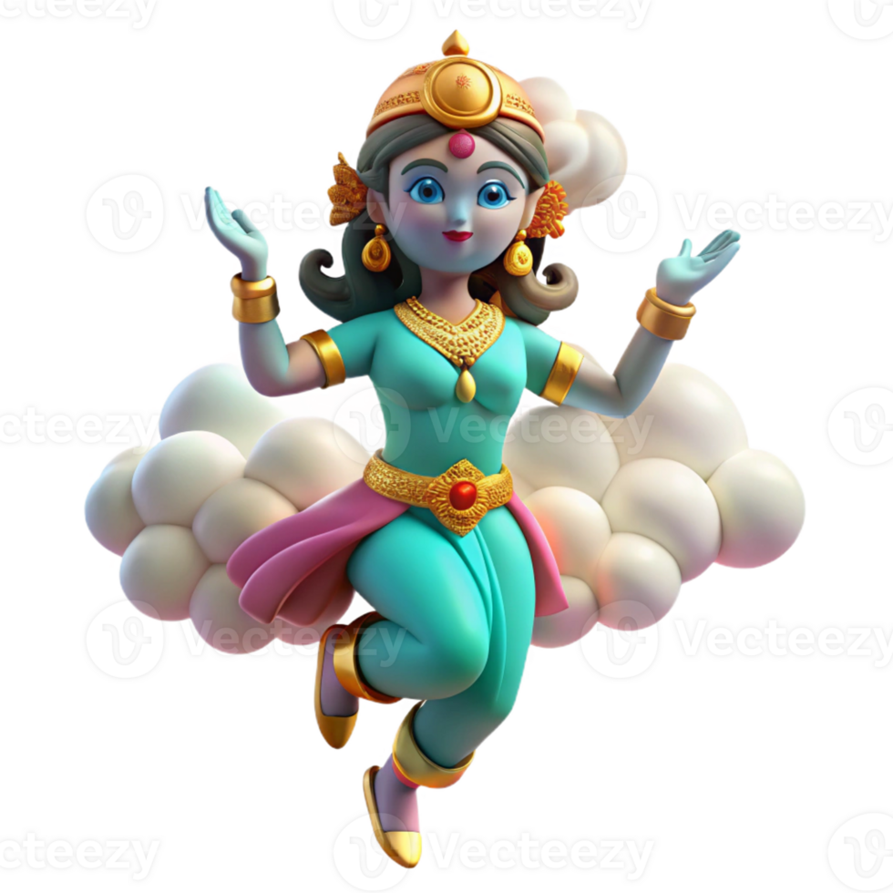 impressive artistic A Celestial Apsara Hindu Celestial high quality png