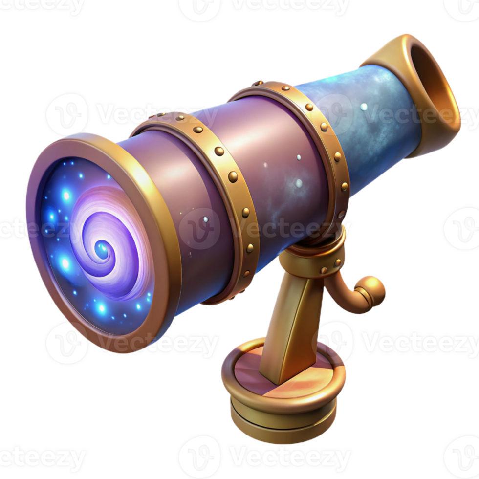 wonderful rustic A Steampunk Telescope Pointing Towards exclusive png