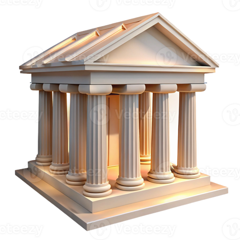 beautiful modern Ancient Greek Temple Intricate high resolution png