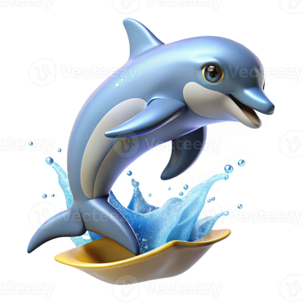 magnificent abstract A Playful Dolphin Leaping out of the premium png