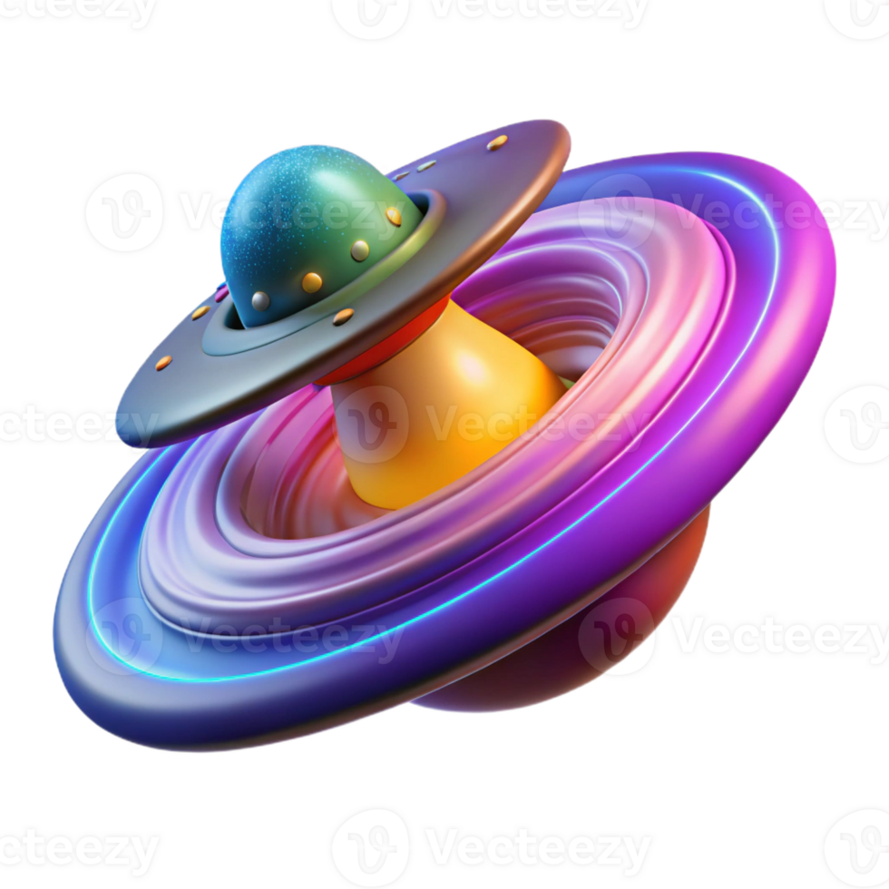 vibrant rustic A Spaceship Entering a Wormhole original png