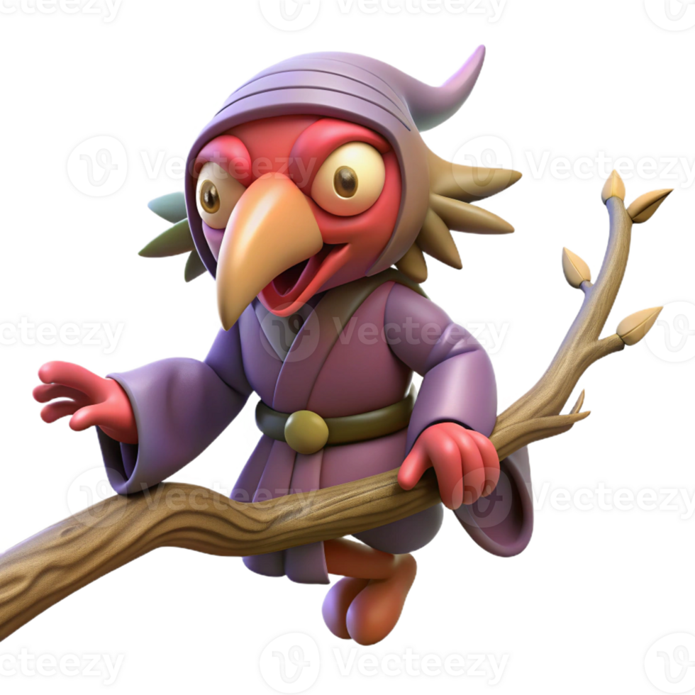 magnificent artistic A Tengu a Japanese Goblin with a Long No original png