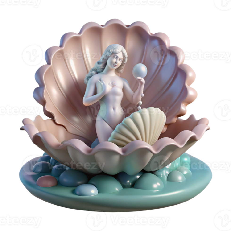 magnificent traditional A Serene Aphrodite Emerging from a authentic png
