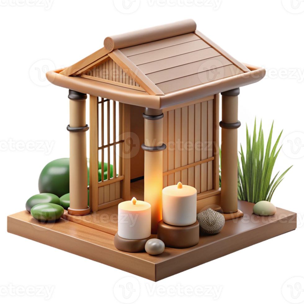 beautiful minimalist A Minimalist Japanese Tea House Made genuine png