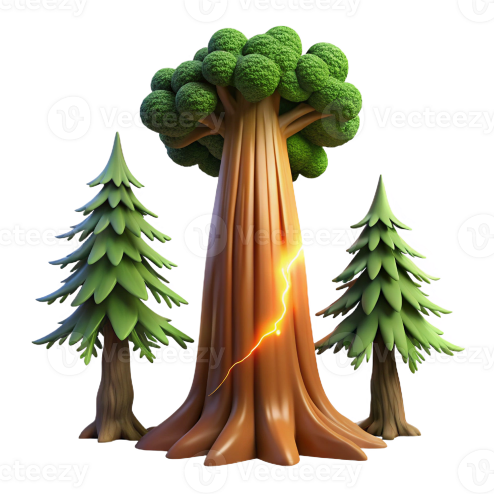 wonderful contemporary A Giant Sequoia Tree Split by a high resolution png