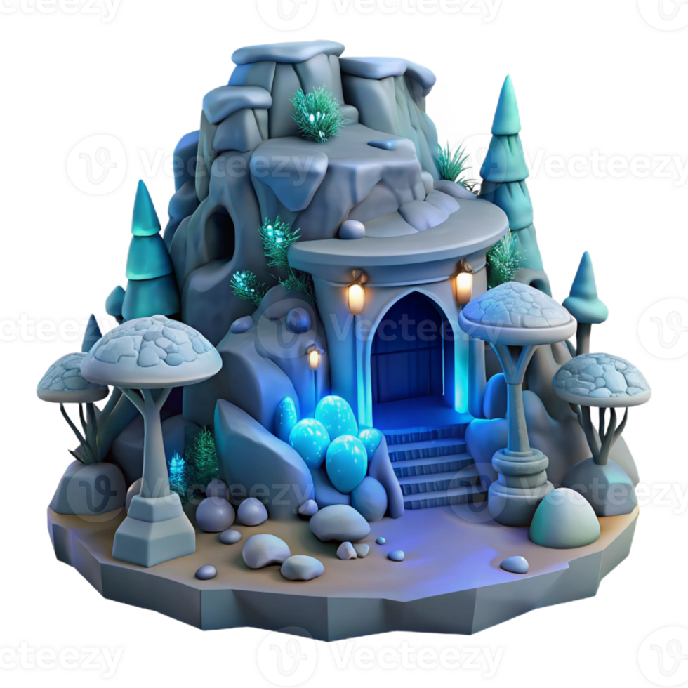 magnificent classic A Subterranean Dwelling Carved Into genuine png