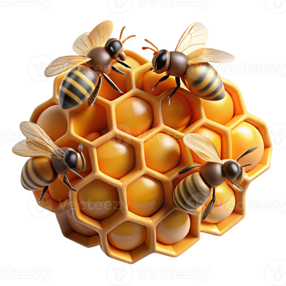serene traditional A Swarm of Bees Buzzing Around a authentic png