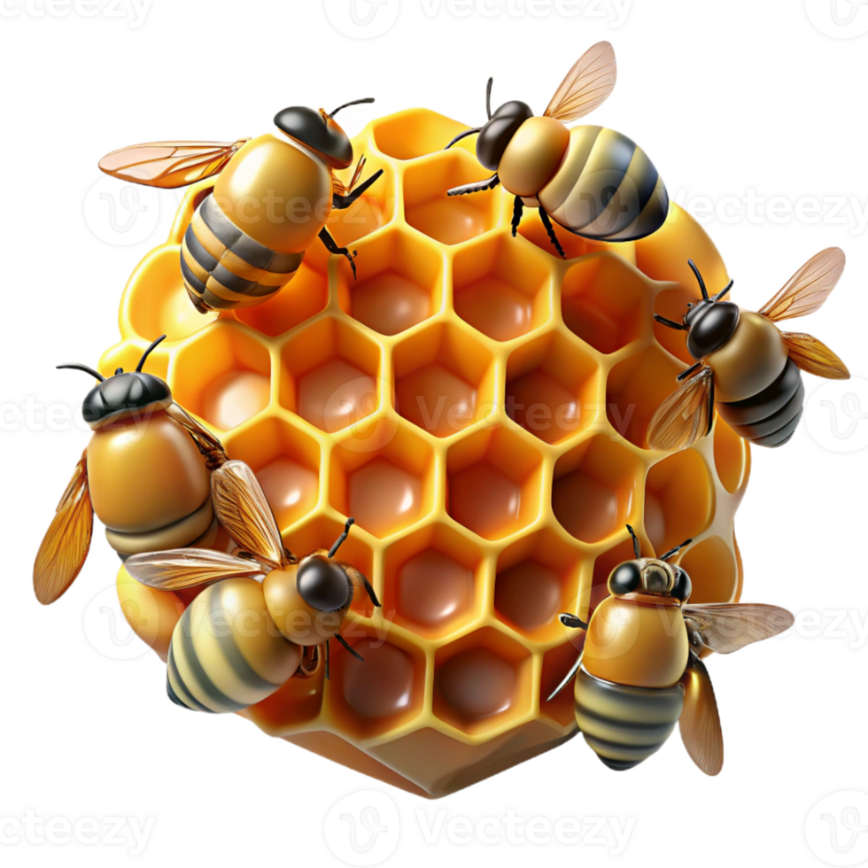 dramatic creative A Swarm of Bees Buzzing Around a original png