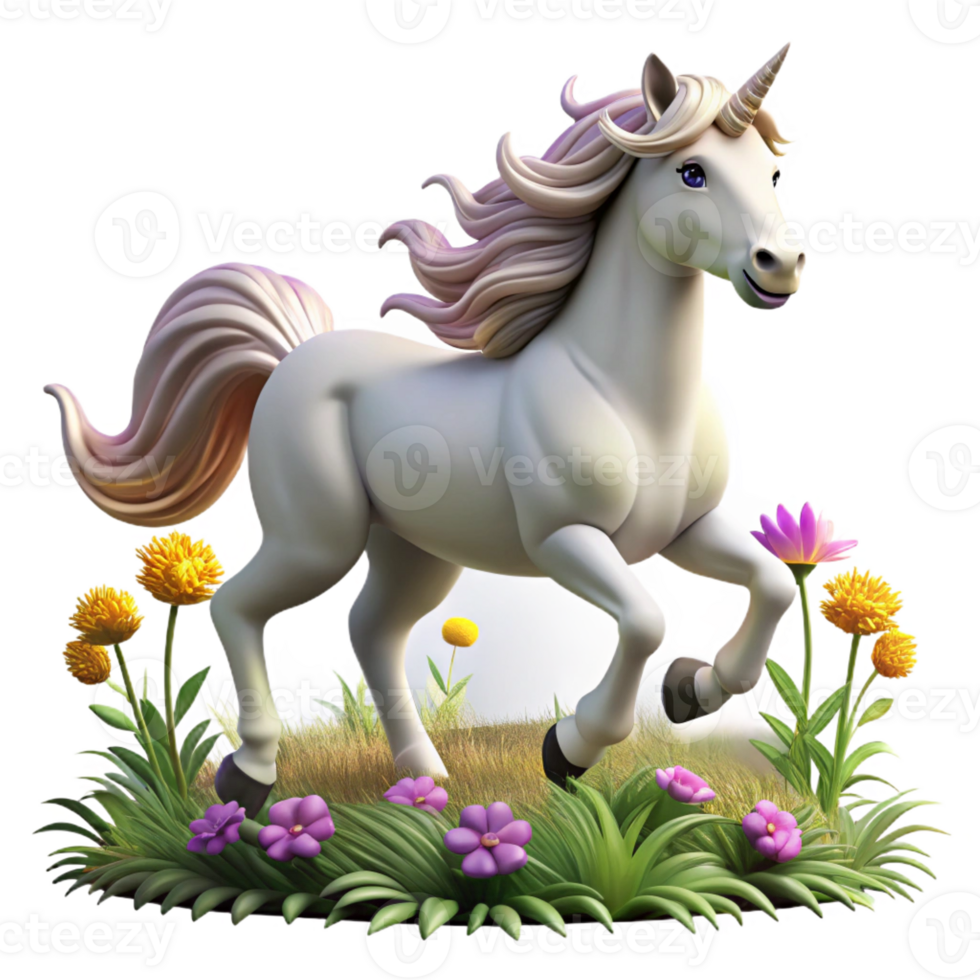stunning rustic A Graceful Unicorn Prancing Through a exclusive png