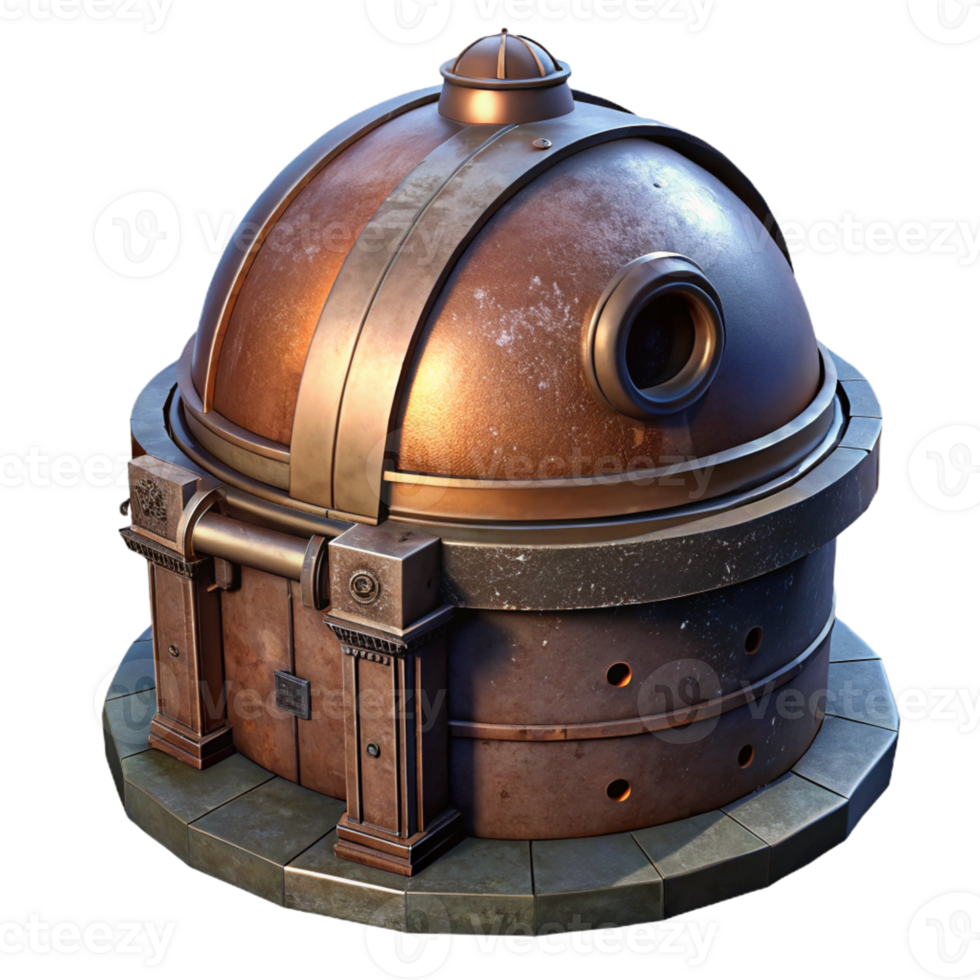 extraordinary creative An Abandoned Observatory Weathered 4K png