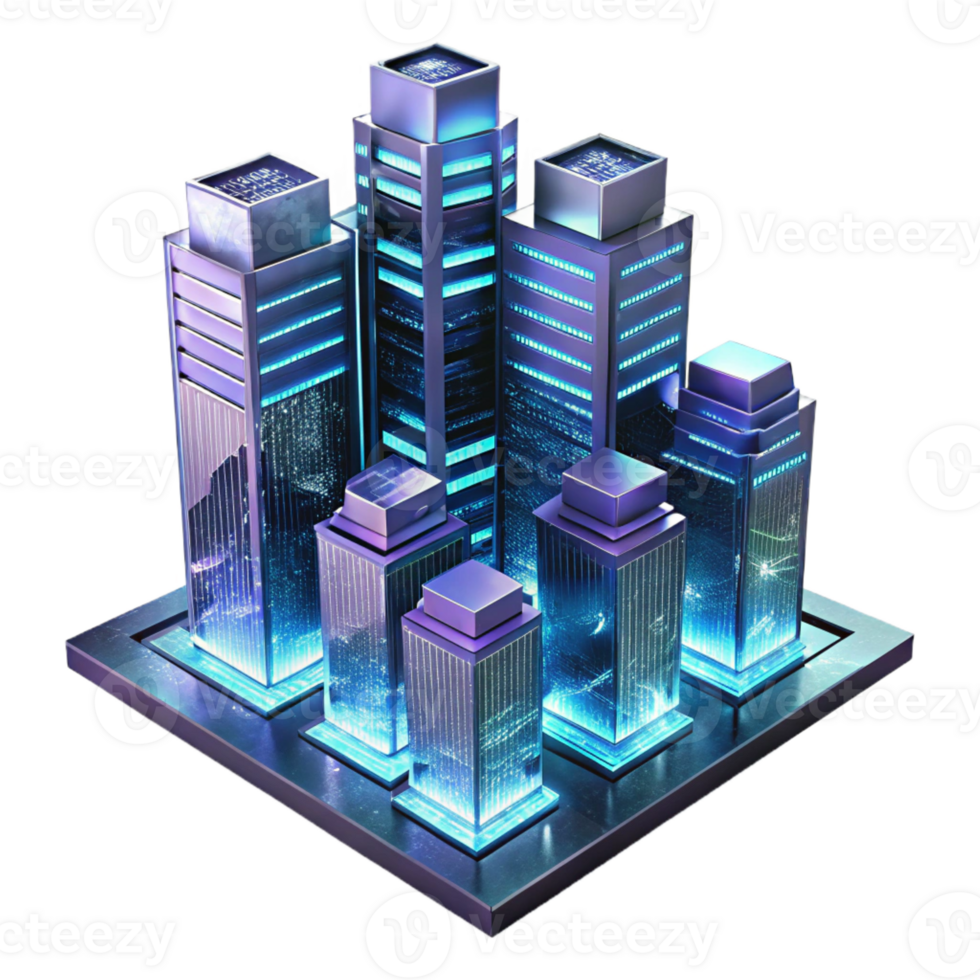 beautiful abstract A Futuristic Cityscape of genuine png