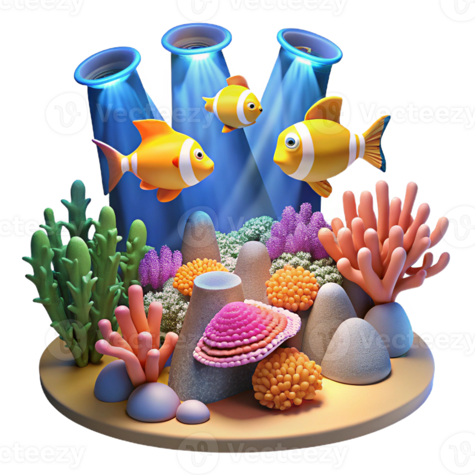 dramatic traditional A Vibrant Coral Reef Teeming with high resolution png