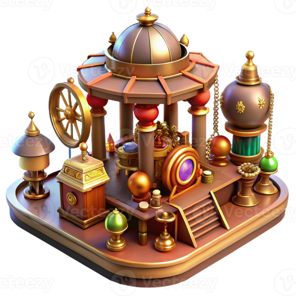 stunning rustic A Bustling Steampunk Marketplace high resolution png