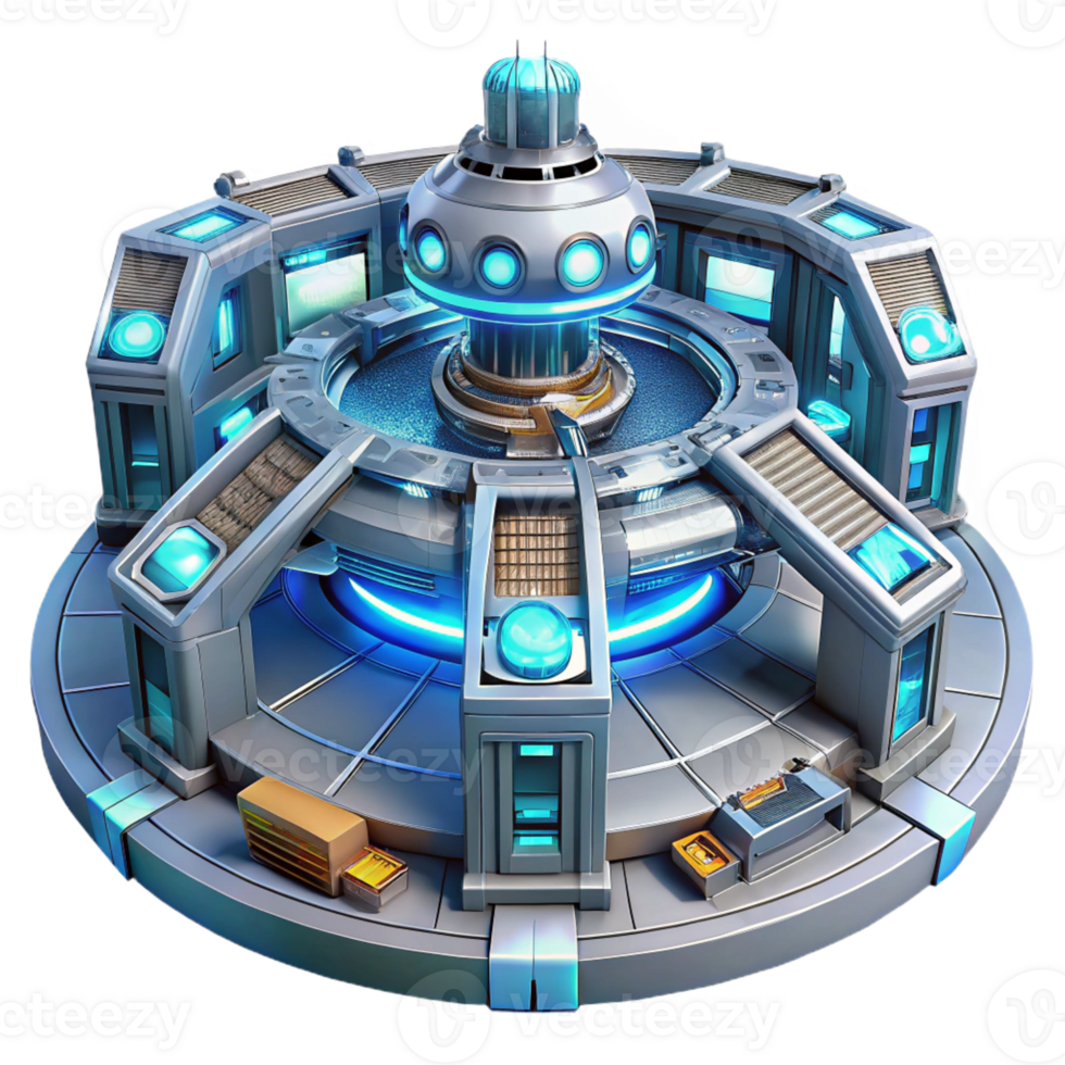 dramatic creative A Futuristic Space Station with high quality png