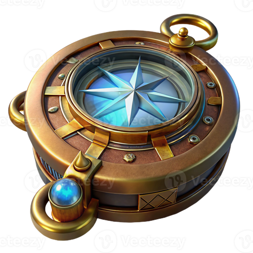 elegant classic A Detailed Steampunk Compass Ornate authentic png