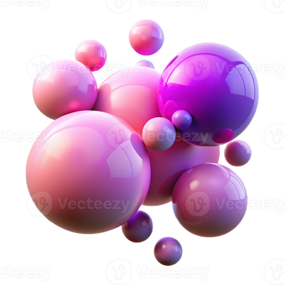 wonderful creative A Field of Floating Orbs in Varying premium png