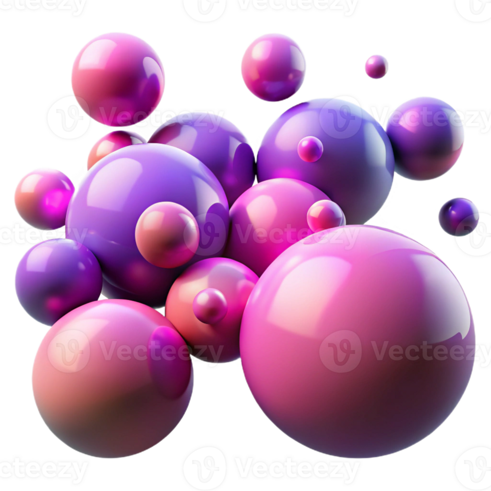 magnificent modern A Field of Floating Orbs in Varying premium png