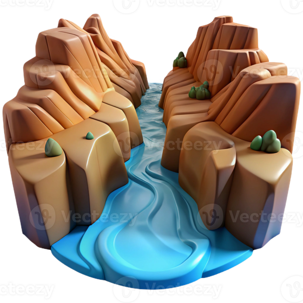stunning contemporary A Roaring River Flowing Through a high resolution png
