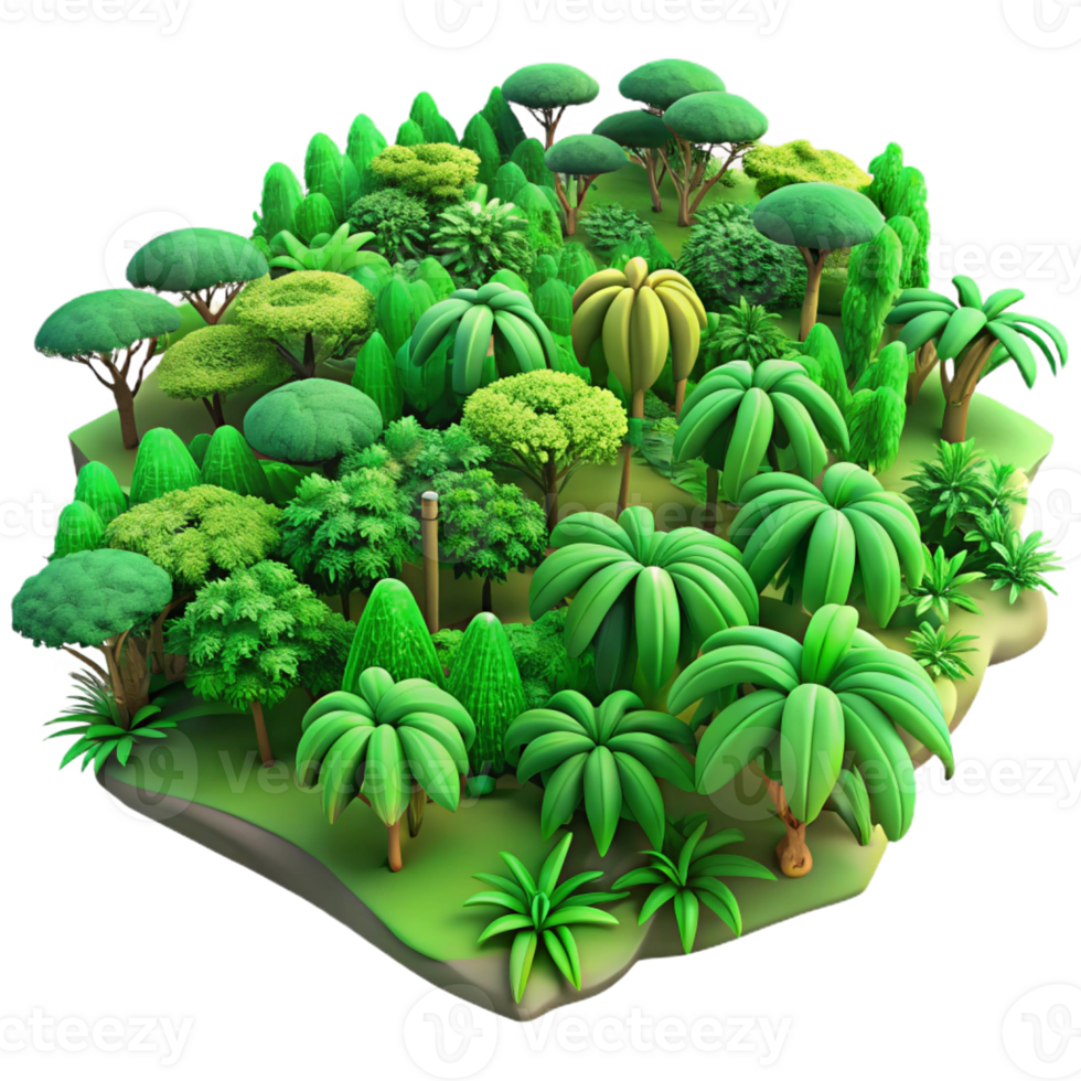 dramatic contemporary An Aerial View of a Dense Jungle high resolution png