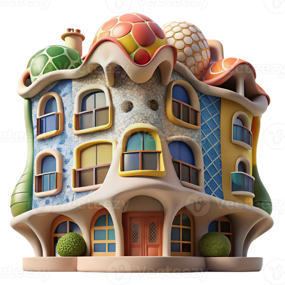 wonderful abstract Gaudi Inspired Apartment Building exclusive png