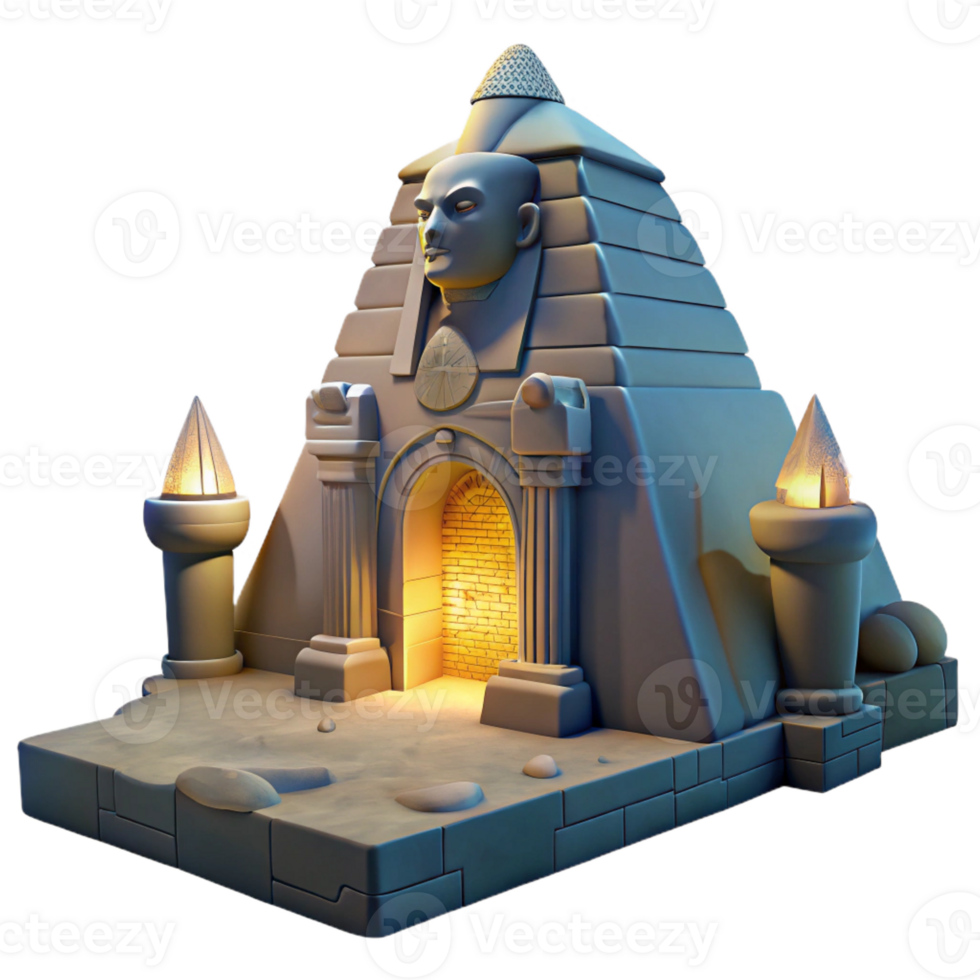 beautiful rustic A Majestic Sphinx Guarding a Hidden authentic png
