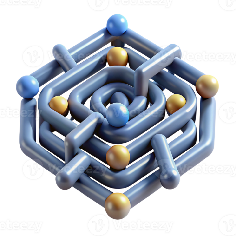 vibrant creative A Network of Interconnected Lines 4K png