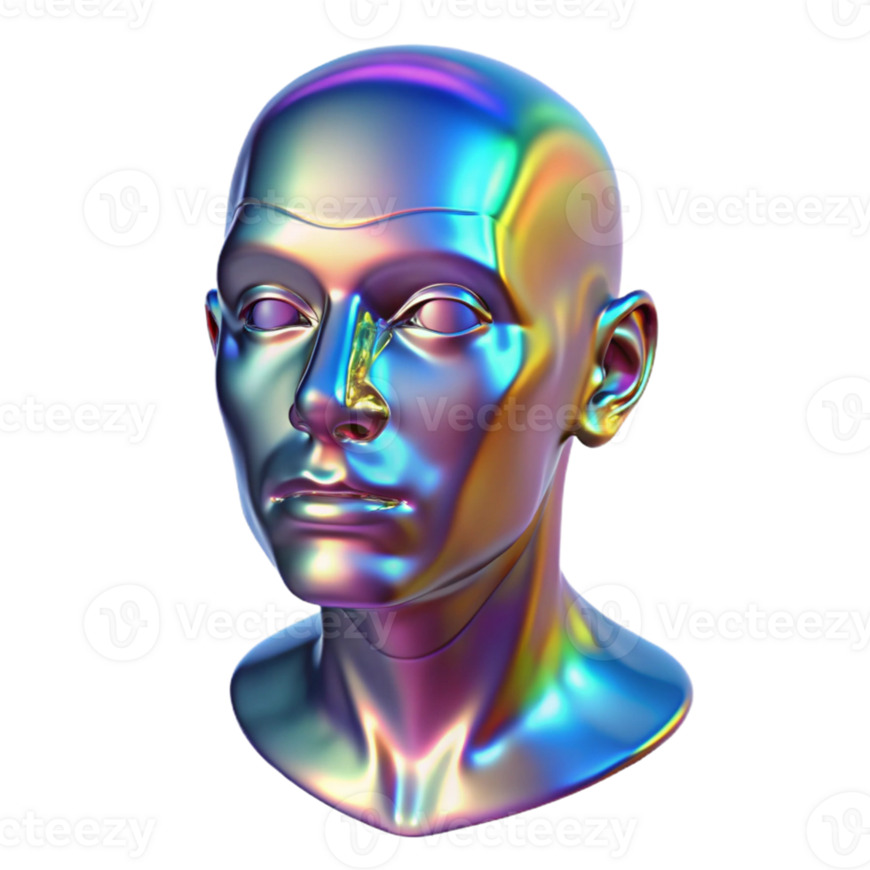 elegant creative A Holographic Projection of a Human detailed png
