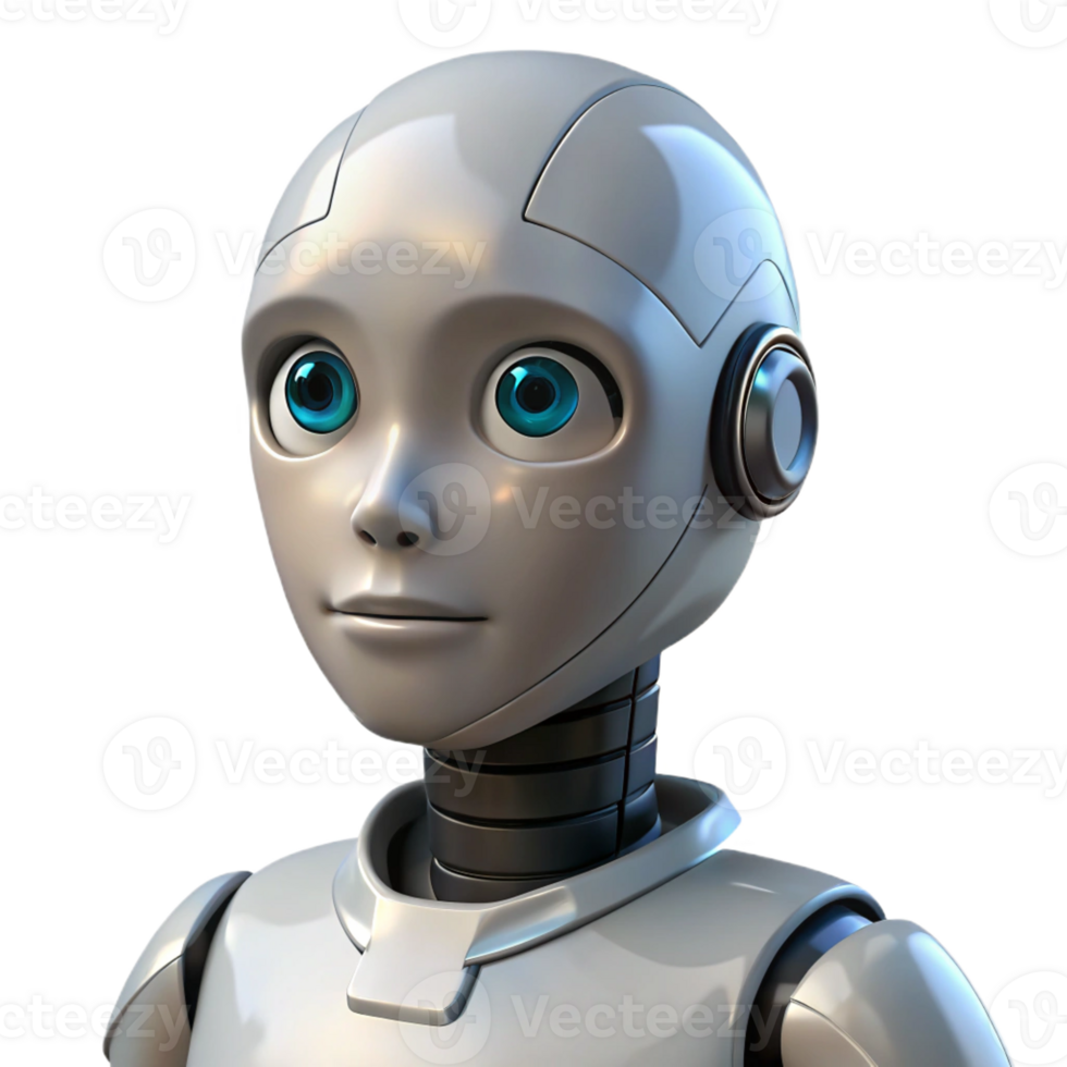 impressive contemporary A Humanoid Robot with Realistic Skin and original png