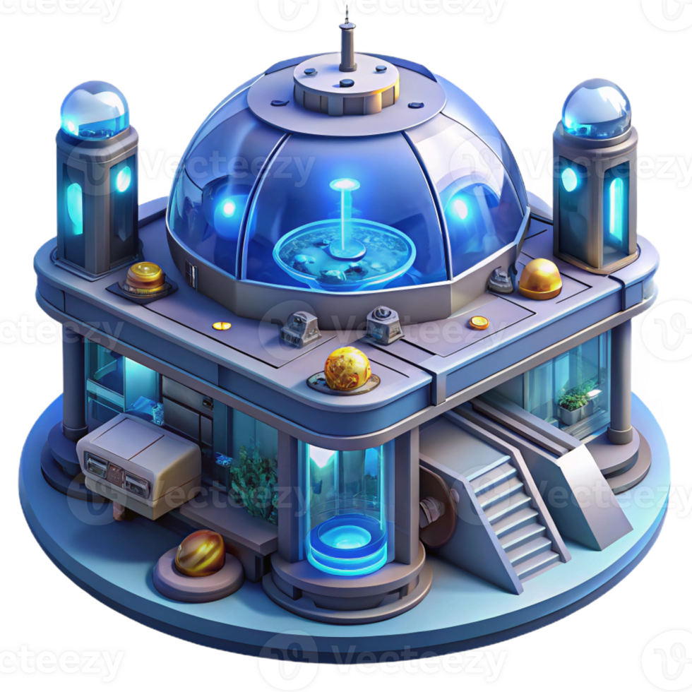 magnificent abstract An Underwater Research Station Bustling high quality png