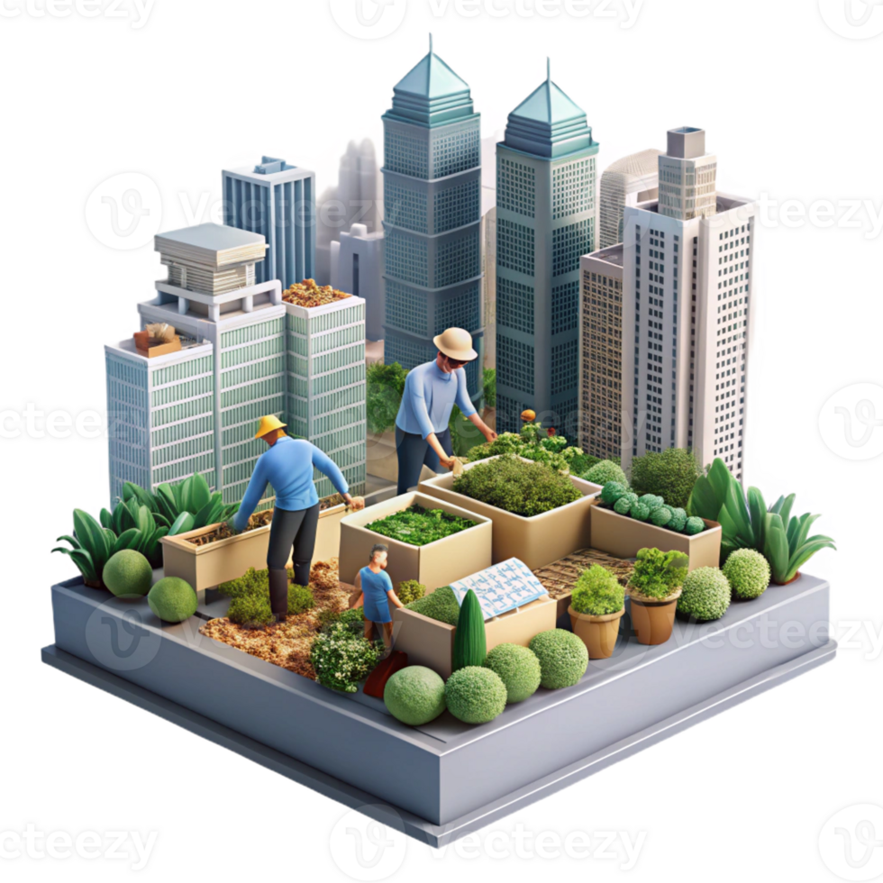 extraordinary rustic A Group of Diverse Urban Gardeners Tends to exclusive png