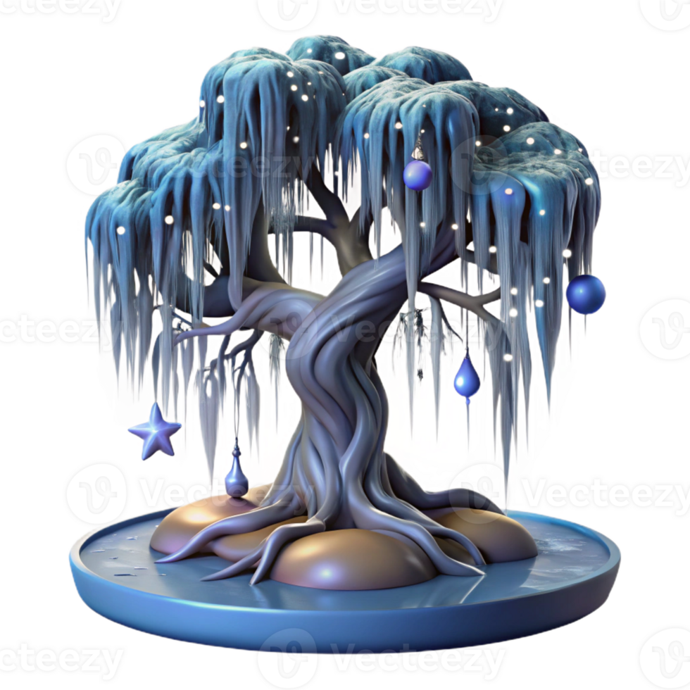 extraordinary abstract A Colossal Weeping Willow Tree with Roots original png