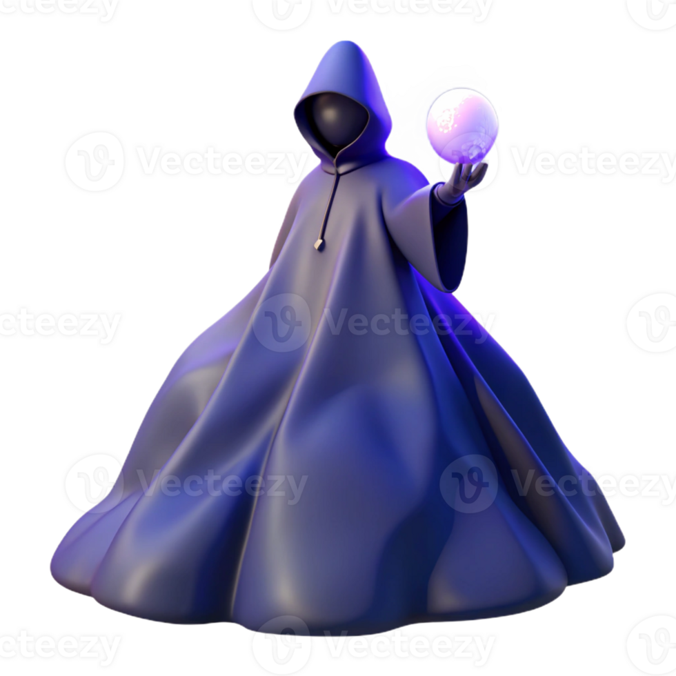 elegant rustic A Solitary Figure Cloaked in Deep Indigo exclusive png
