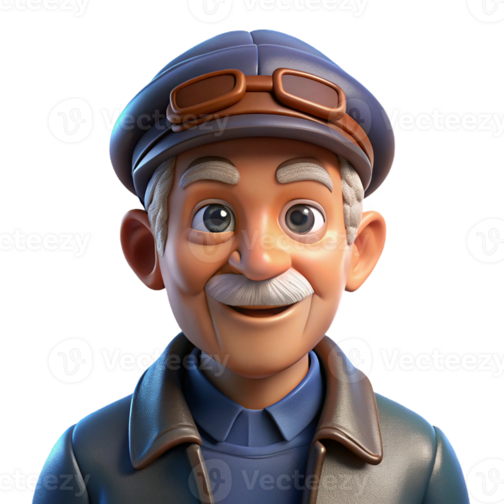 dramatic classic Portrait of an Elderly Man with Deep exclusive png